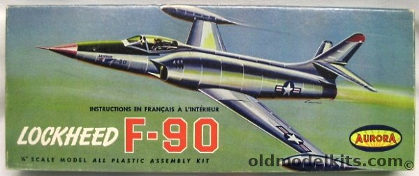 Aurora 1/48 Lockheed F-90 Penetration Fighter, 33-129 plastic model kit
